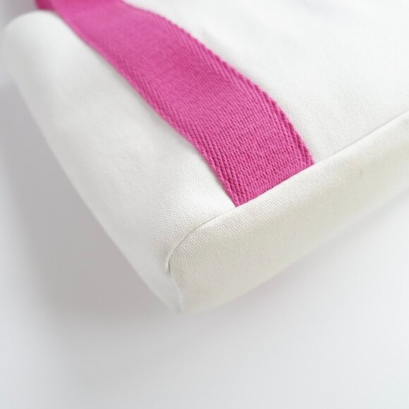 Authentic Preowned Chloe White/Pink Canvas Two Way Bag - Picture 15 of 16